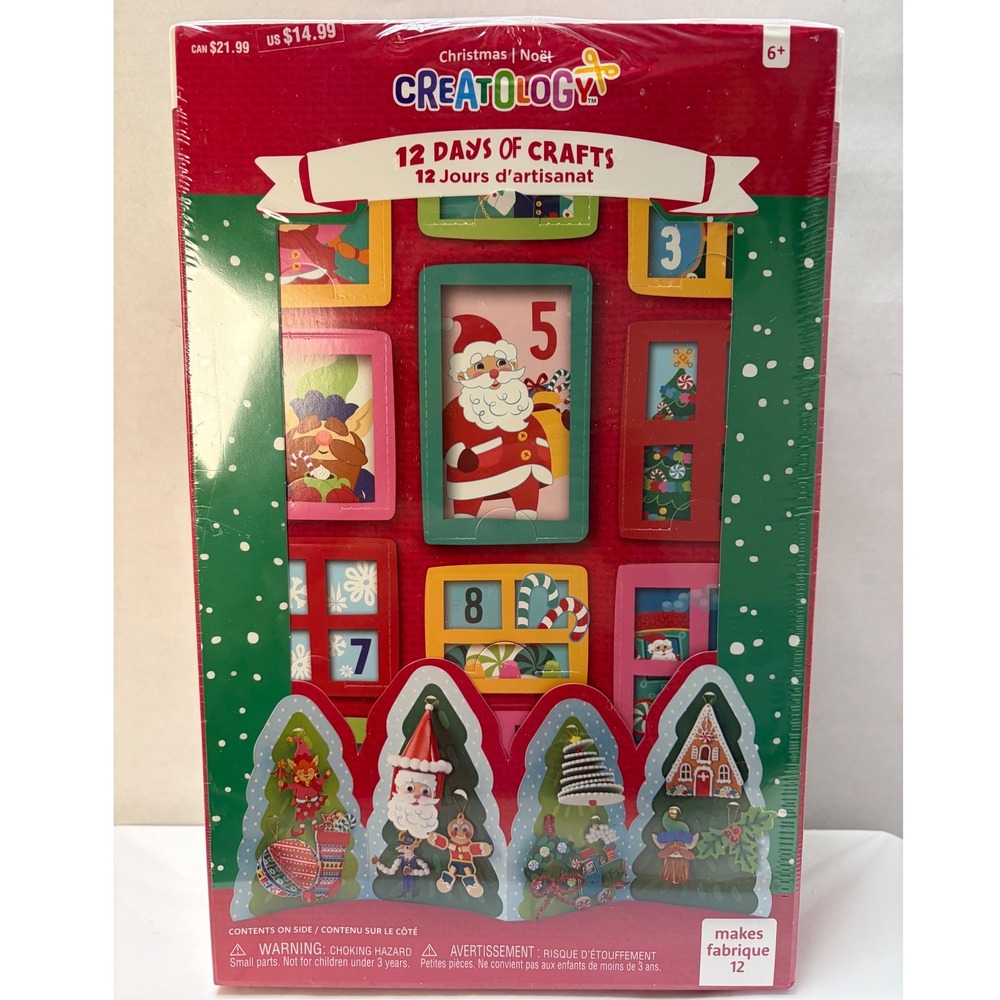 Creatology Christmas 12 Days of Crafts Advent Calendar Kit Kids DIY Ornaments